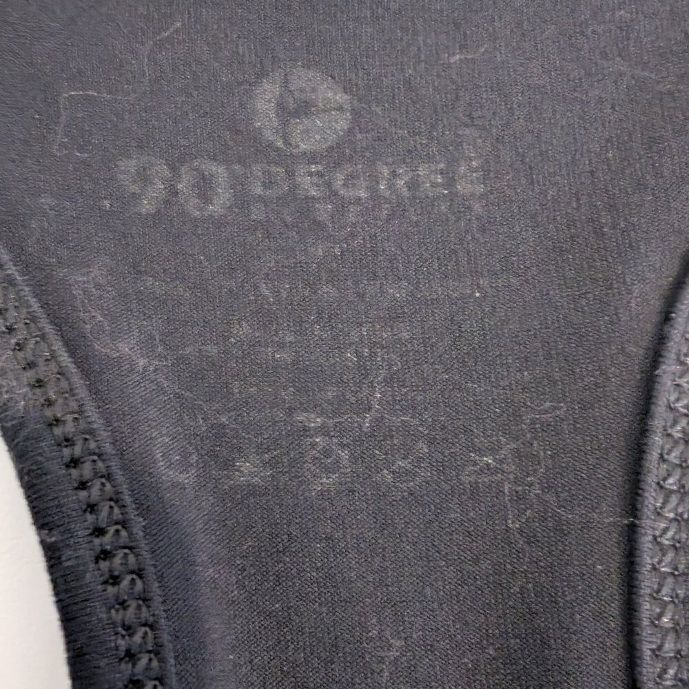 90 Degree by Reflex Black Racerback Tank Top - Picture 3 of 3